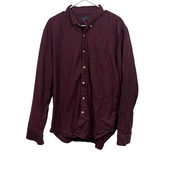 Lucky Brand Maroon Saturday Stretch Button Down Shirt - Picture 1 of 5